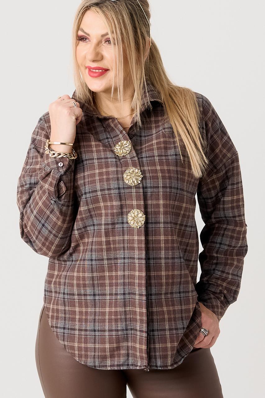 elegancka koszula damska plus size