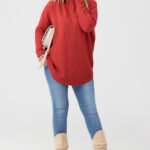 sweter-półgolf-damski-duże-rozmiary-czerwony (1)