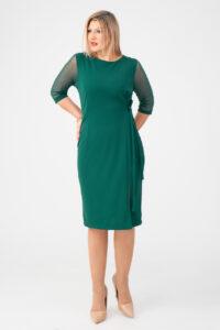 Elegancka sukienka plus size zielona – duże rozmiary