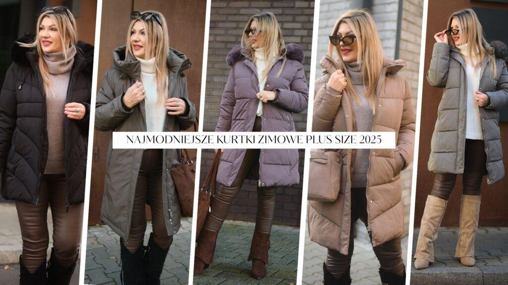 zimowe stylizacje plus size- kurtki zimowe damskie duże rozmiary