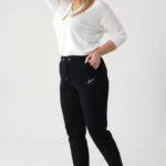 Czarne spodnie dresowe dla puszystych pań (5)