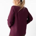 Elegancka bluzka PLUS SIZE śliwkowa 44-54 (2)