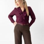 Elegancka bluzka PLUS SIZE śliwkowa 44-54 (6)