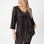 Elegancka-tunika-w-cekiny-plus-size-błyszcząca-brązowa (3)