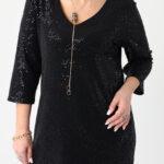 Elegancka-tunika-w-cekiny-plus-size-błyszcząca-czarna (5)