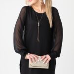 Tunika wieczorowa plus size czarna (1)