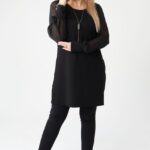 Tunika wieczorowa plus size czarna (4)