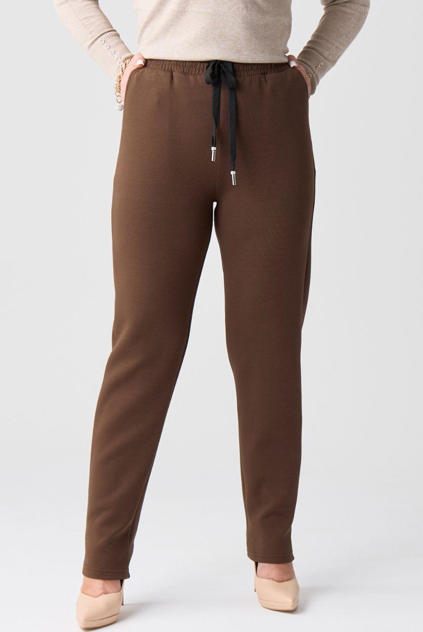Spodnie dresowe plus size brązowe – duże rozmiary