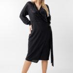 Elegancka sukienka plus size z cekinami – czarna sukienka wieczorowa XXL