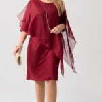 sukienka-polyskujaca-plus-size-z-szyfonowa-narzutka-bordowa (1)