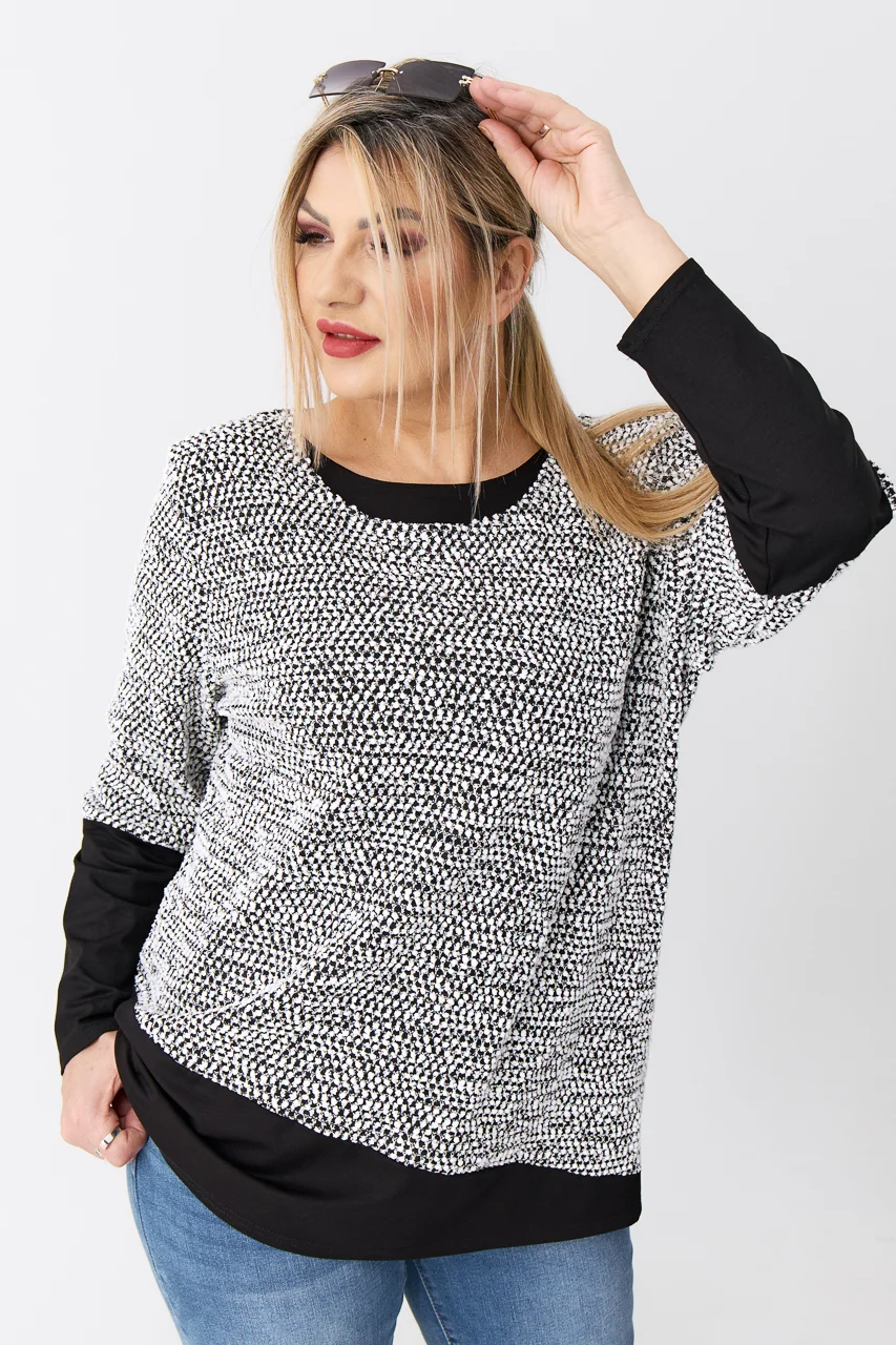 Biała bluzka plus size na co dzień