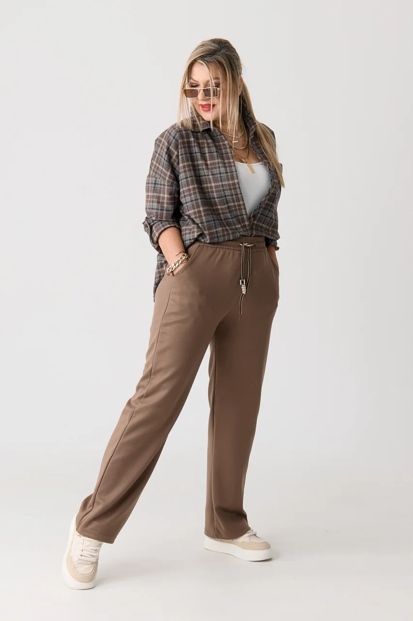 Spodnie dresowe damskie plus size