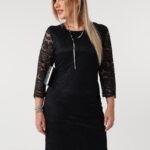 Sukienka koronkowa PLUS SIZE czarna 44-54