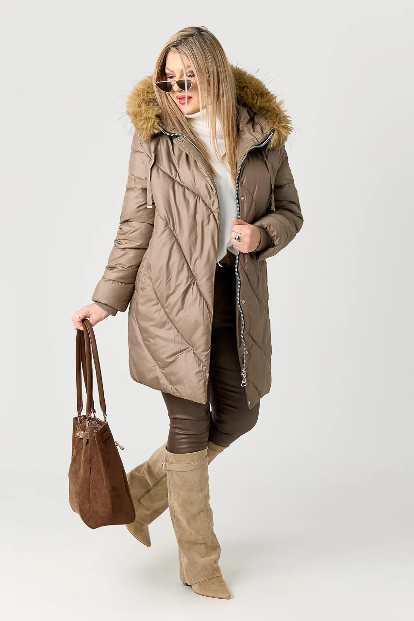 Kurtki zimowe damskie plus size duże rozmiary