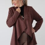 Żakiet damski plus size zamszowy duże rozmiary