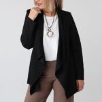 Żakiet damski plus size zamszowy duże rozmiary