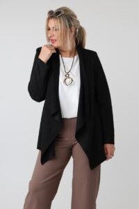 Żakiet damski plus size zamszowy duże rozmiary