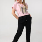 Dresy dla puszystych damskie czarne 44-52