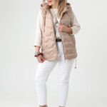 Pikowany-bezrękawnik-damski-kamizelka-duże-rozmiary-beżowa (1)