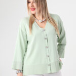 Sweterek-damski-plus-size-zapinany-na-guziki-miętowy (5)