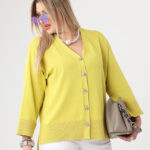 Sweterek-damski-plus-size-zapinany-na-guziki-żółty (9)