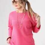 Cienki sweter damski plus size na sezon przejściowy