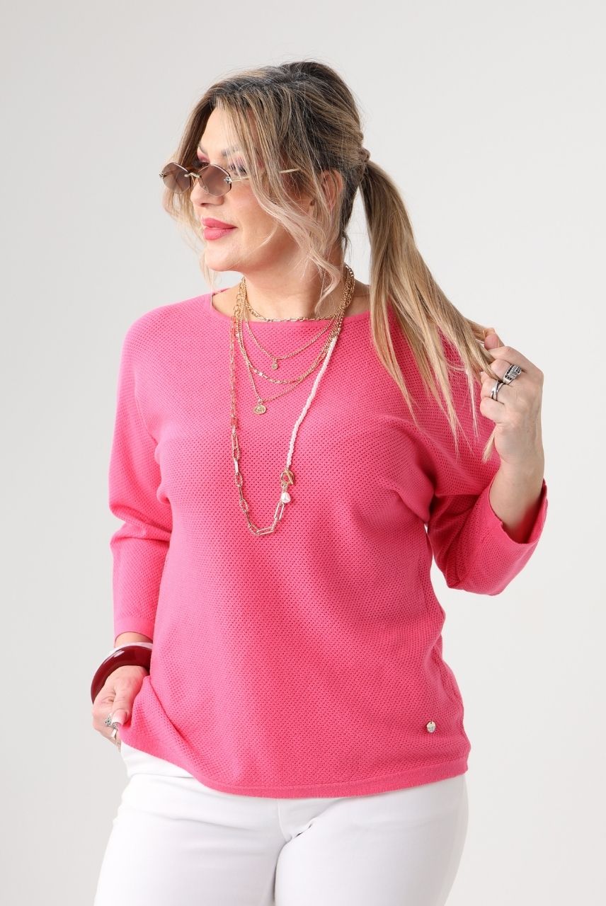 Cienki sweter damski plus size na sezon przejściowy