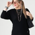 Cienki sweter damski plus size na sezon przejściowy