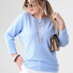 Cienki sweter damski plus size na sezon przejściowy