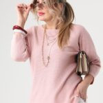 Cienki sweter damski plus size na sezon przejściowy