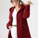 Kurtka parka dla puszystych czarna plus size