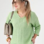 Bluzka sweterkowa plus size elegancka
