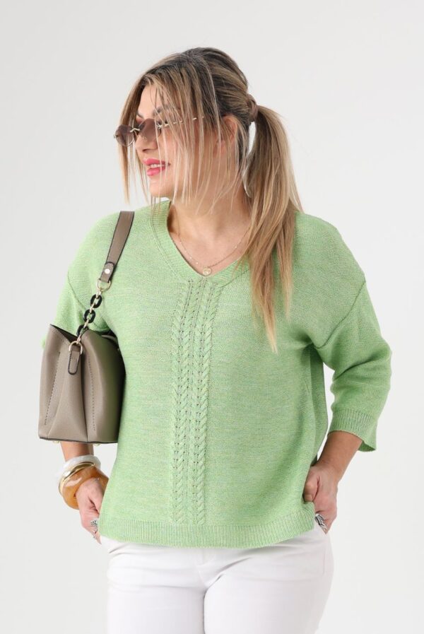 Bluzka sweterkowa plus size elegancka