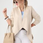 Żakiet damski plus size zamszowy duże rozmiary