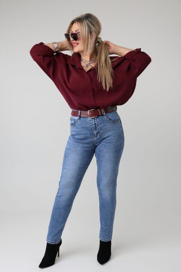 Spodnie jeansowe damskie plus size rurki push up 42-50