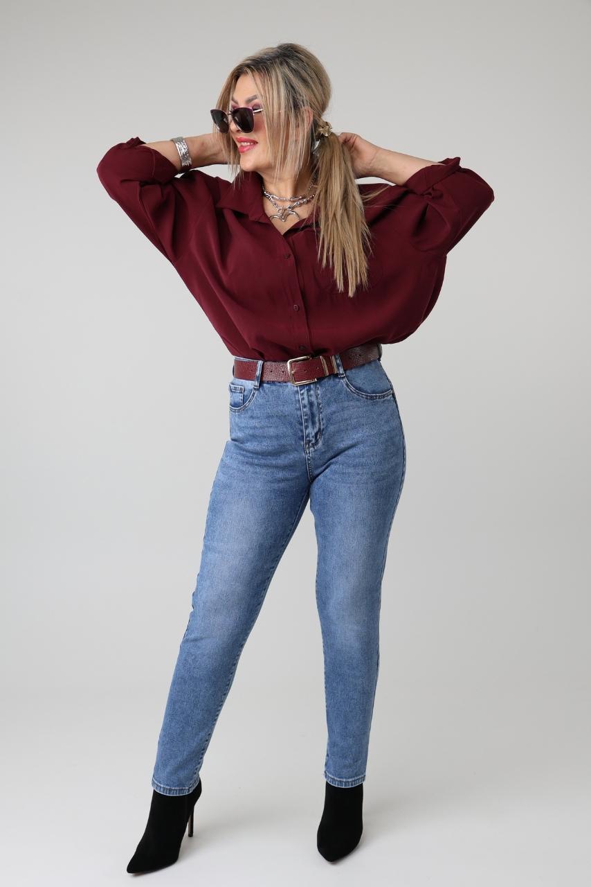 Spodnie jeansowe damskie plus size rurki push up 42-50