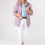 Bluza damska rozpinana PLUS SIZE fioletowa 44-52