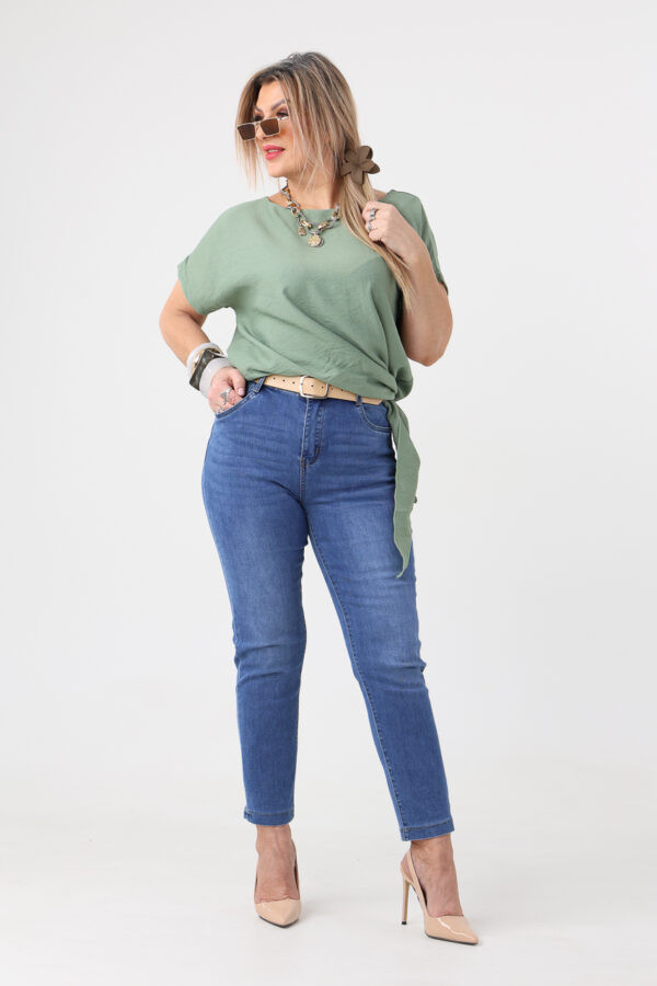 Jeansy damskie plus size ze zwężaną nogawką 42-52