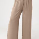 Letnie-spodnie-damskie-duże-rozmiary-z-szerokimi-nogawkami-brązowe (2)