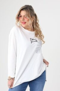 Bluzka damska XXL biała – duże rozmiary