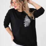 Bluzka damska XXL czarna – duże rozmiary
