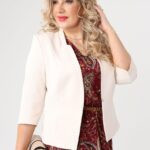 Żakiet damski duże rozmiary stylizacja wizytowa
