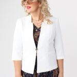 Żakiet damski duże rozmiary stylizacja wizytowa