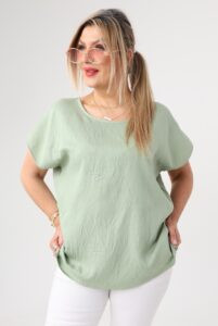 haftem i krótkim rękawem