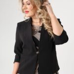 Żakiet damski duże rozmiary stylizacja wizytowa