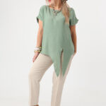 khaki elegancka bluzka damska plus size 44-52 (3)