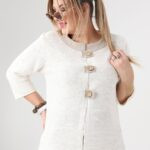 Sweter wiosenny plus size – lekka narzutka damska