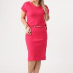 Sukienka amarant plus size 42-52 duże rozmiary