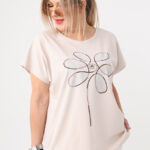 Bluzka damska duże rozmiary z nadrukiem