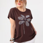 Bluzka damska duże rozmiary z nadrukiem
